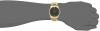 GUESS Men's U0428G1 Sleek Gold-Tone Watch with Diamond Accented Black Dial