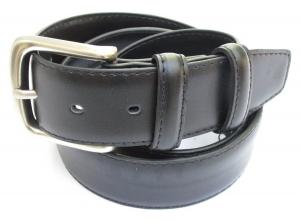 Mens Black Leather Money Belt 1 1/2