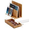 The Original G.U.S. 100% Bamboo Wood Multi-device Charging Station and Dock - Charges all your devices in one place. Compatible with Apple iPhone, iPads, Samsung Galaxy, MacBook, Smartphones & Tablets
