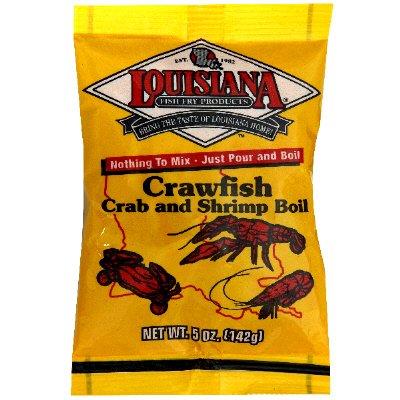 Louisiana Fish Fry Products-Crawfish, Crab & Shrimp Boil-Six 5oz Packages