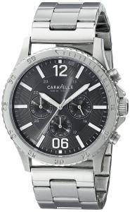 Caravelle New York Men's 43A115 Analog Display Japanese Quartz White Watch