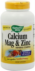 Nature's Way Calcium, Magnesium and Zinc 250 Capsules