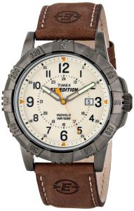 Timex Men's Expedition Rugged Field Watch with Leather Band