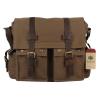 Leather Canvas Messenger Laptop bag Shoulder for Men Women School