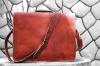 16" Distressed Leather Messenger/ Laptop Bag for Men/women
