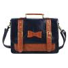 Ecosusi Women Vintage PU Leather Messenger Bag Cross Body Bag Handbag Satchel