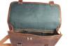Men's Leather Messenger Satchel Shoulder Briefcase Business Bag - Handmade Bag