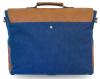 Wiley Gear Vintage Canvas Vegan Leather Travel Shoulder Messenger Bag for 13 Inch or 15 Inch Laptop