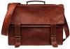 Handmadecraft Classic Leather Messenger Satchel Laptop Leather Briefcase Bag Leather Messenger Bag