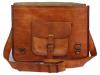 Leather Bags Now 15'' Unisex Genuine Leather Messenger Laptop Bag Satchel *RPH*