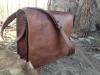 Leather Bags Now Unisex Cross Shoulder Full Flap Laptop Leather Messenger Bag Satchel Dark Brown