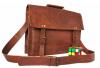 Genuine Leather Messenger Bag Laptop Briefcase Bag for Men Women By Rustic Town