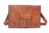 Vintage Leather Laptop Bag 15" Messenger Handmade Eco-friendly By Rustic Town