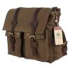 Leather Canvas Messenger Laptop bag Shoulder for Men Women School