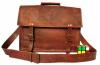 Genuine Leather Messenger Bag Laptop Briefcase Bag for Men Women By Rustic Town