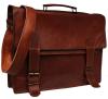 Handmadecraft Classic Leather Messenger Satchel Laptop Leather Briefcase Bag Leather Messenger Bag