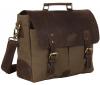 Vintage Canvas Messenger Laptop Bag Crossbody Shoulder Carry on for Men Women School College Office