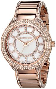 Michael Kors Kerry White Crystal Dial Crystal-Set Steel Ladies Watch