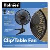Holmes Convertible Desk & Clip Fan, Black HCF0611A-BM