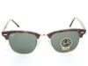 New Ray Ban Clubmaster RB3016 W0366 Tortoise/Arista/G-15 XLT 49mm Sunglasses
