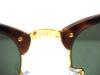 Ray-Ban CLUBMASTER 3016 RB 3016 W0366 TORTOISE & GOLD FRAME GREEN G-15XLT 51MM