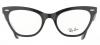 Ray-Ban Women's Rx5226 Cateye Eyeglasses,Top Black & Transparent,49 mm