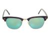 Ray Ban Sunglasses Clubmaster Flash RB3016 114519, Frame Tortoise/Grey, Mirror Green