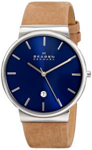 Đồng hồ nam Skagen Men's SKW6103 Ancher Quartz 3 Hand Date Stainless Steel Light Brown Watch