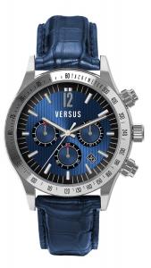Versus by Versace Men's SGC020012 Cosmopolitan Round Stainless Steel Blue Dial Chronograph Watch