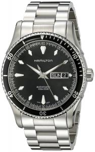 Hamilton Men's H37565131 Seaview Day Date Black Dial Watch