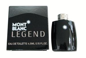 Mont Blanc Legend Mini Eau de Toilette for Men, 0.15 Fluid Ounce