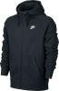 Nike AW77 Fleece Full-Zip Men's Hoodie Black/White 598759-010