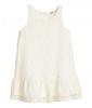 Sleeveless Lace Dress Natural white