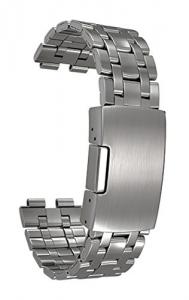 Quai đồng hồ Pebble Steel Stainless Metal Watchband - Retail Packaging - Brushed Stainless