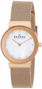 Skagen Women's 358SRRD Freja Rose Gold-Tone Stainless Steel Watch