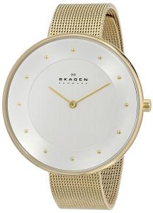 Skagen Women's SKW2141 Gitte Gold-Tone Stainless Steel Watch with Mesh Bracelet