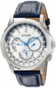Citizen Men's BU2020-02A Calendrier Stainless Steel Watch With Blue Leather Band