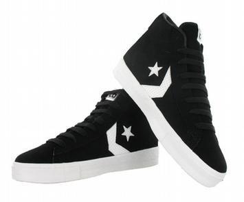 Converse Attache Hi Mens Shoe Black/white Size
