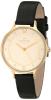 Skagen Women's SKW2266 Anita Gold-Tone Stainless Steel Watch with Black Leather Strap