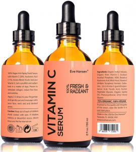2 oz Vitamin C Serum - Facelift in a Bottle #1 - 100% Vegan Anti Aging Facial Serum - SEE RESULTS OR MONEY-BACK - Big 2 ounce (Twice the Size) with the Same Premium Ingredients.