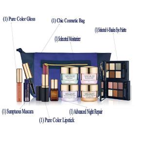 Estee Lauder 2014 Bloomingdales 7 Pieces Gift Set Advanced Night Repair Cream 6-shade Eyeshadow and More Plus Chic Clutch Cosmetic Bag