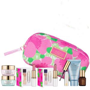 New Estee Lauder Spring 7pc Skincare Makeup Gift Set $120+ Value with Cosmetic Bag