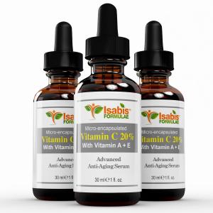 Vitamin-C-Serum For Face - Best Anti-Aging Serum - 20% Vit C + A & E Antioxidant Serum Proven To Reduce Wrinkles, Boost Collagen & Even Skin Tone To Give YOU Smoother, Brighter & Younger Looking Skin.