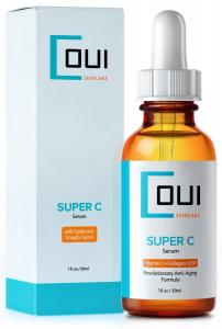 Super C Serum - Best Collagen Skin Care for Face and Eyes a Breakthrough in Anti Aging - With Vitamin C + EGF + Marine Kelp + Hyaluronic Acid - Effective Wrinkle and Acne Scar Treatment