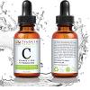 The BEST ORGANIC Vitamin C Serum for Face with Hyaluronic Acid, 20% C + E Professional Topical Facial Skin Care Helps Repair Sun Damage, Fade Age Spots, Dark Circles, Wrinkles & Fine Lines -1 oz