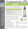 OZ Naturals - THE BEST Hyaluronic Acid Serum For Skin - Clinical Strength Anti Aging Serum - Best Anti Wrinkle Serum With Vitamin C + Vitamin E. Our Customers Call It A Facelift In A Bottle!