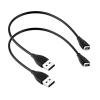 Finegood 2 Packs Fitbit Replacement USB Charger Cable for Fitbit HR Band Wireless Activity Bracelet