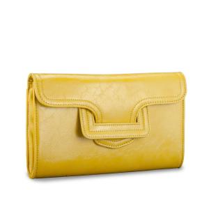Pluck & Swagger Faye Kindle Faux Leather Case/Clutch in Sunshine Yellow