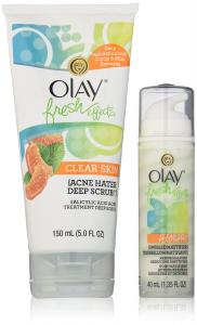 Olay Fresh Effects Clear Skin 1-2-3 Acne Solution System Kit