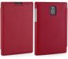 StilGut® Book Type, Genuine Leather Case for BlackBerry Passport, Red Nappa